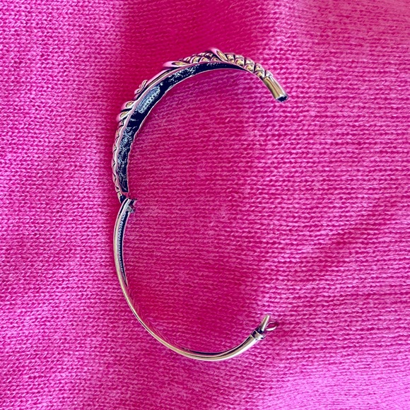 Vintage 925 Sterling Bangle Bracelet - Picture 5 of 16